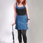 Színes betétes ruha - Rethy Fashion