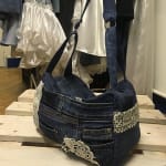 Csipkés farmer kézi- és válltáska egyben - Rethy Fashion