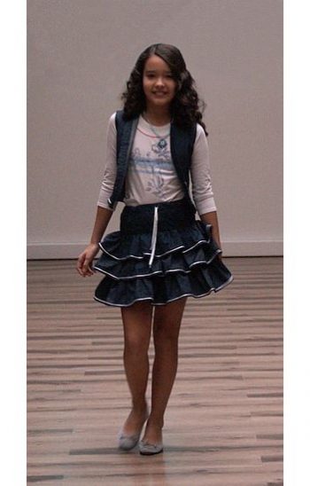 Háromfodros kislányszoknya - Rethy Fashion