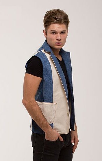 Férfi mellény világos - Rethy Fashion